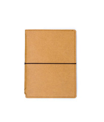 Close up of blank brown notebook