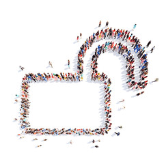 people in the form of lock.