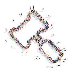 people in the form of gavel.