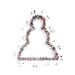 people in the form of a pawn.