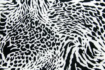 Tuinposter textuur van printstof gestreepte zebra en luipaard voor achtergrond © Noey smiley