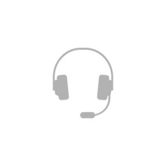Simple icon support in the form of headphones with a microphone.