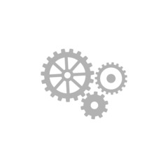 A simple icon of gears.