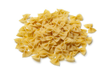 Heap of traditional Italian farfalle