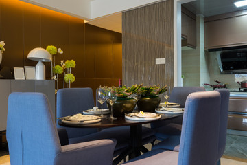 modern dining room