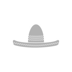 A simple icon of Mexican sombrero hat.