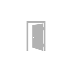 Simple icon open door.