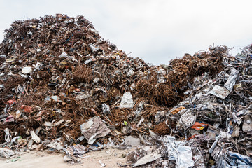 Metallschrott Haufen