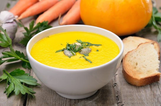 Soup with pumpkin