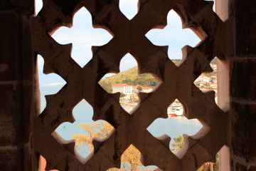 Blick vom Turm der Kathedrale auf Trogir in Dalmatien