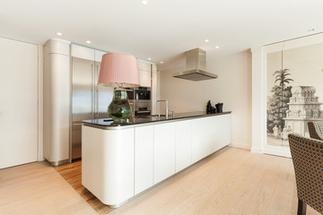 Interior, beautiful modern kitchen