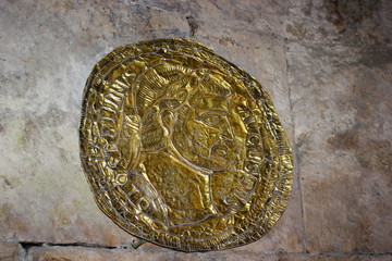 Goldmünze mit dem Antlitz von Kaiser Diokletion in Split