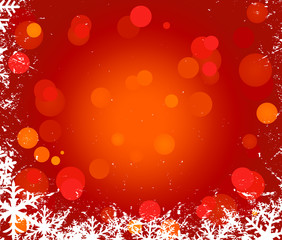 christmas vector background with snowflakes