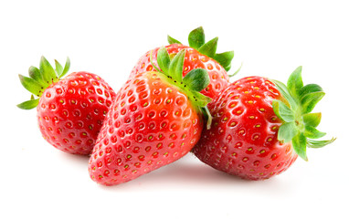 Strawberry. Berries isolated on white background.