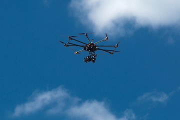 Fototapeta na wymiar drone, UAV , Multirotor Photography Helicopter