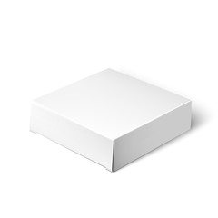 White Package Box. Mockup Template