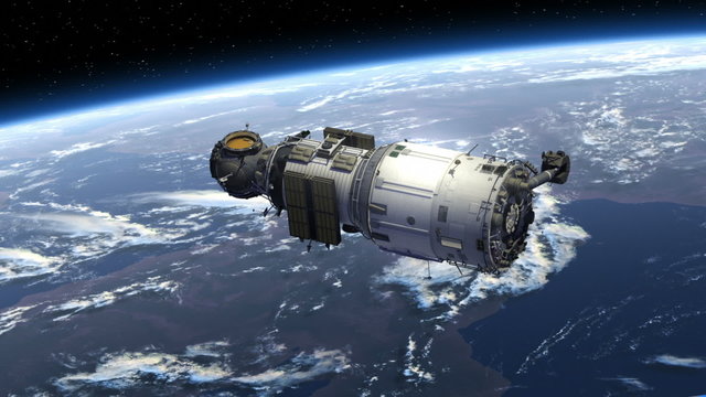 Space Station Deploys Solar Panels