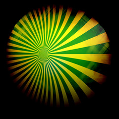 Green yellow ray background