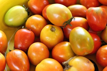 Fresh tomatoes in the market