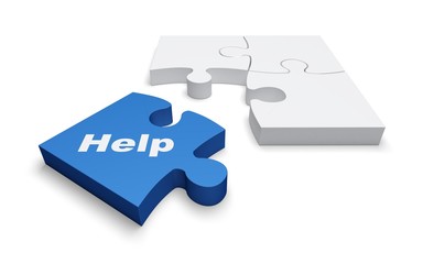 Puzzle. 3D. Help Puzzle