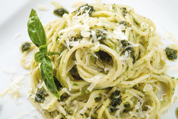 Pasta with Pesto alla genovese