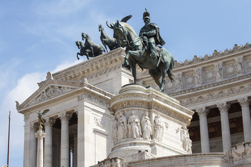 Fototapeta na wymiar Monument Vittorio Emanuele