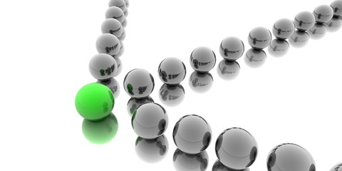 Leadership. 3D. Follow the Leader