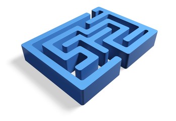 Maze. 3D. Small Labyrinth