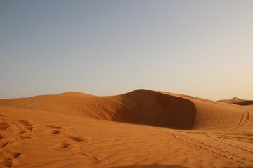 Fototapeta na wymiar Red sand of desert near Dubai