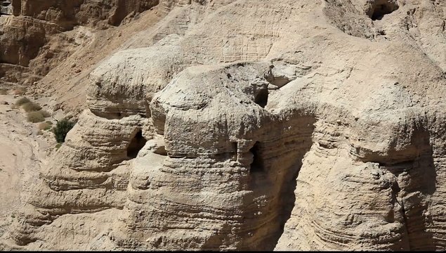 Qumran caves where Dead Sea Scrolls were found