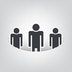 Looking For An Employee, flat  vector illustration