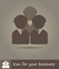 Flat line icon illustration