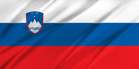 Fototapeta premium Flag of Slovenia