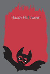 Happy Halloween card. Vector illustration