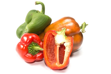 paprika (pepper) isolated on a white background