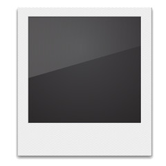 Retro Photo Frame Polaroid  On White Background. Vector illustra