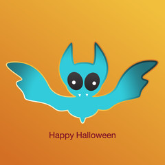 Happy Halloween icon. Vector illustration.