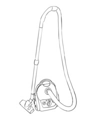 Vector sketch of vacuum cleaner.