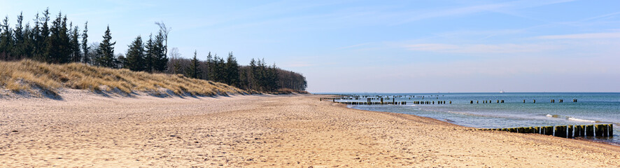 baltic sea beach panorama