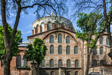 Old Christian byzantine,church of Saint Irina, Istanbul, Turkey