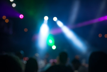 Fototapeta na wymiar blurred disco party