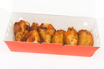 chicken wing grill isolate