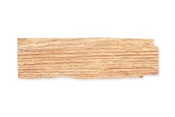 old plank wood isolated on white background