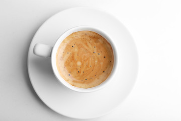 Cup of coffee isolated on white