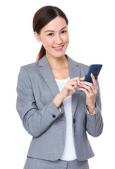 Asian businesswoman use of mobile phone