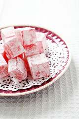 East sweets on a plate