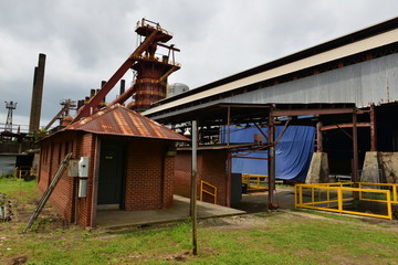 Fototapeta na wymiar Sloss furnaces in Birmingham, Alabama