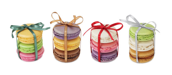 French macaroons. Sweet and colourful dessert