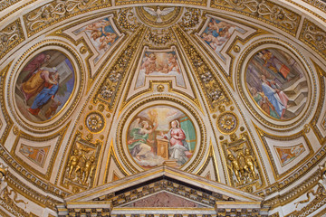 Fototapeta na wymiar Rome - apse of side chapel in Basilica di Sant Agostino