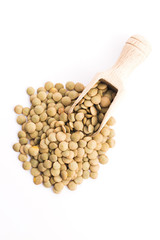 Lentils Isolated on White Background